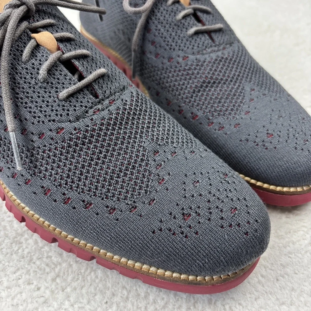 COLE HAAN 'Original Grand Wingtip Oxfords' Mens Size 11 Gray Sneaker Dress Shoes